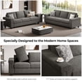 thumbnail image 2 of 90" Sofa Couch, Modern Upholstered Sofa 3 Seater Sofa For Living Room Apartment Office, 2 of 10