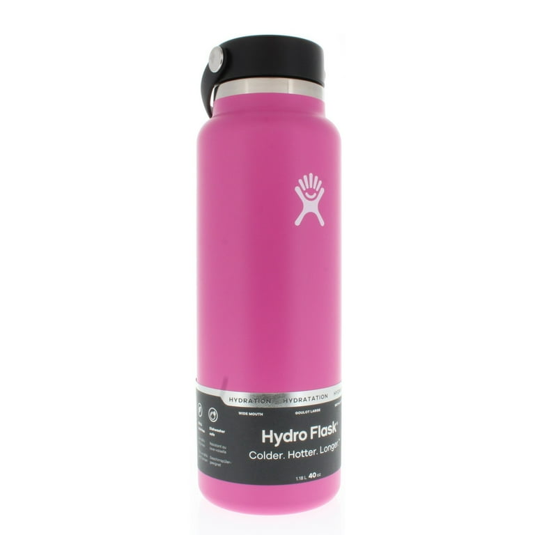 Hydro Flask Wide Mouth Water Bottle with Flex Cap 40oz 1.18 Liter