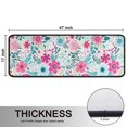 thumbnail image 5 of Kitchen Rugs Sets Of 2,Pioneer Flower Floral Print Pattern Anti Fatigue Kitchen Mat Rugs Non Slip Washable,Decorative Kitchen Floor Mats for Kitchen,Sink,Laundry,17"x47"+17"x47", 5 of 5