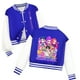 thumbnail image 1 of Moonsky Cantante P0p Den-en de béisbol cortos para niños y niñas a de chicos coreanos HUNTR/X Saja Chaqueta bomber con para niños Chaqueta Abrigo de béisbol de manga larga Azul 150, 1 of 3