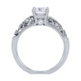 thumbnail image 2 of Diamond-Capitals 2.10 Carat Elegant Round Cut Moissanite Engagement Ring for Ladies Solid 14K White Gold Size 5, 2 of 6