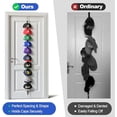 thumbnail image 3 of Hat Rack for Door - Two-Way Hanging Caps with Display Hooks and Hanger, Hat Organizer for Baseball Caps, Over the Door Hat Storage Organizer for Bedroom, Entrance or Garage Doors - 1 Pack, 3 of 7