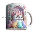 thumbnail image 2 of Tkrady Cute Easter Bunny Mugs with 3D Rabbit Inside Ceramic Bunny Coffee Mug Home Office Centerpiece, Cute Gifts Easter Gifts for Women Kids 12oz (A), 2 of 4