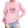 thumbnail image 1 of Gibobby Sudadera de Navidad para mujer Sudadera con capucha para mujer, sudaderas navideñas, estampado gráfico divertido, cuello redondo, manga larga(Rosa,M), 1 of 4