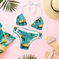 thumbnail image 6 of Turtle Seamless Women's Bikini Set with Detachable Sponge and Adjustable Strap, Two-Pack, Ideal for Beach and Pool, One-Piece Swimsuits Swimwear Swimsuits, 6 of 6