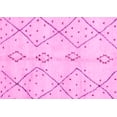 thumbnail image 1 of Ahgly Company Indoor Rectangle Solid Pink Modern Area Rugs, 7' x 9', 1 of 4