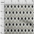 thumbnail image 1 of oneOone Viscose Chiffon Fabric Geometric Ikat Printed Fabric 1 Yard 42 Inch Wide, 1 of 4