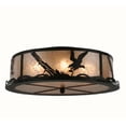 thumbnail image 3 of Meyda Tiffany 113623 22" W Strike Of The Eagle Flush Mount Ceiling Fixture - Silver, 3 of 5