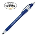 thumbnail image 4 of The JayLyn Ballpoint Pen with Stylus Tip. Click action Custom Personalized Black writing ink. Full color Printed Name pens Office Your Logo/Message FREE PRZONALIZATION - 12 Qty, 4 of 4
