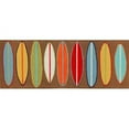 thumbnail image 2 of Liora Manne Frontporch Surfboards Indoor Outdoor Area Rug Brown, 2 of 3