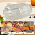 thumbnail image 6 of RYANSTAR RACING Ice Appetizer Tray, 15-Inch Party Platter with 4 Ice Cube Trays, 3-Piece Tongs, 5-Piece Cutlery, and Lid for Fruits, Vegetables, Salad, Sushi - Transparent Kitchen Refrigerated, 6 of 9