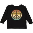 thumbnail image 3 of Inktastic Retro Peace Sign Sunset Boys or Girls Long Sleeve Toddler T-Shirt, 3 of 5