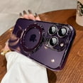 thumbnail image 2 of Magnetic Ring Case for iPhone 15 Pro Max Case Kickstand Compatible with MagSafe Built-in Camera Lens Protector Shockproof Phone Case for iPhone 15 ProMax 6.7" - Purple, 2 of 8