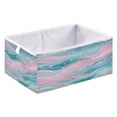 thumbnail image 2 of Storage Basket Foldable Open Organizers for Clothes Toys Books11.02x11.02x11.02in Pastel Blue and Pink Waves, 2 of 8