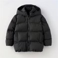thumbnail image 3 of Girls Puffer Jackets Hooded Full Zip Warm Windproof Winter Coats Outerwear Size 11-12t, 3 of 5