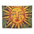 thumbnail image 5 of Chilfamy Orange Sun Tapestry Plant Tapestry Vintage Indie Boho Tapestry Wall Hanging with Sunflowers Butterfly Moth Constellation Aesthetic Wall Tapestries  Painting, 5 of 6