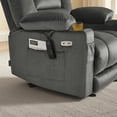 thumbnail image 5 of MCombo Electric Power Recliner Chair w/ Massage USB Cup Holders for Living Room Grey Fabric 6079, 5 of 8