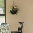 thumbnail image 4 of Gardenised Durable Plastic Lace Ultimate Hanging Baskets Tomato, Flower, and Herb Outdoor Flower Planter, 4 of 10
