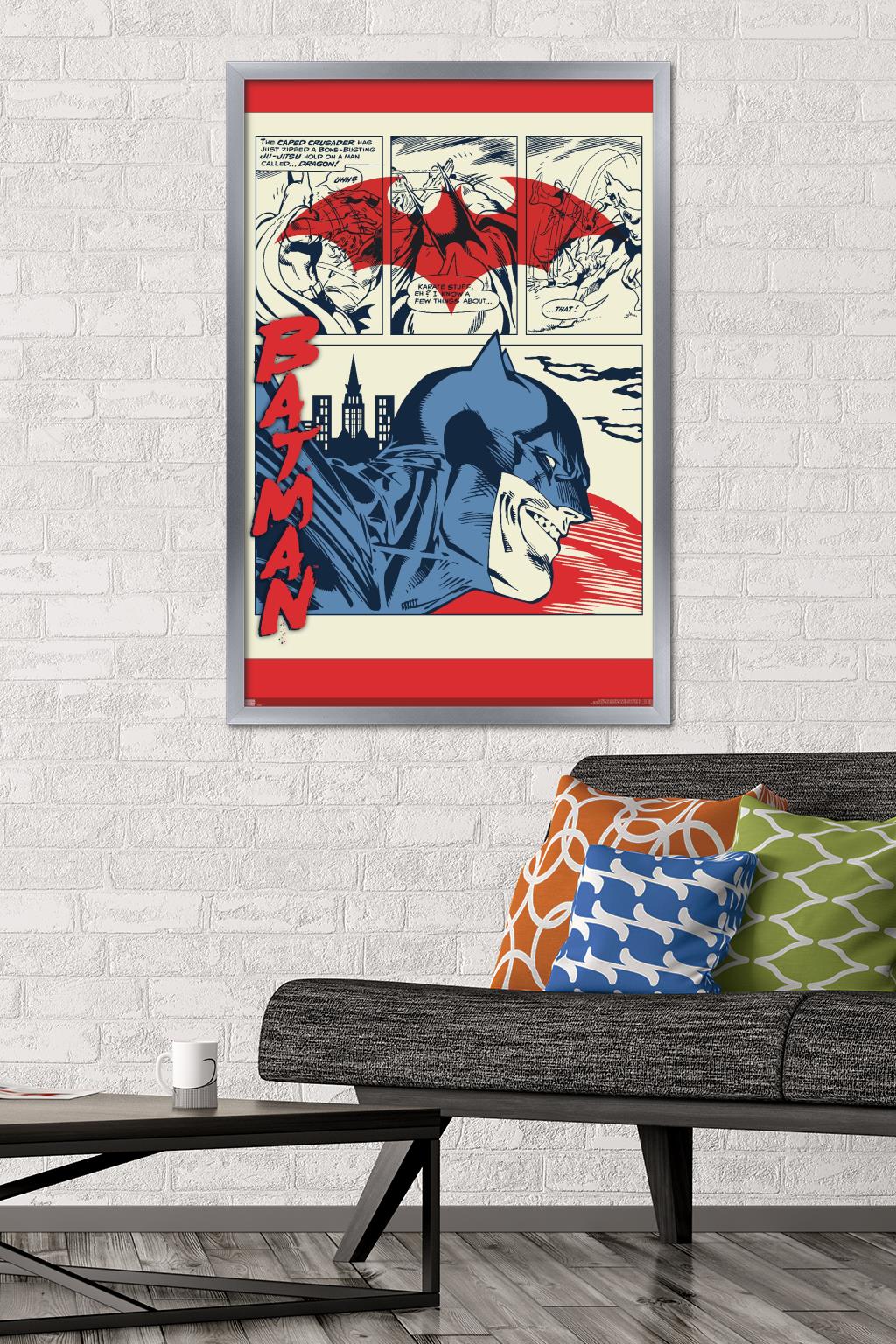 DC Comics Batman - Comics Wall Poster, 22.375" x 34", Framed