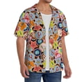 thumbnail image 4 of Cauagu Beach Life Men's Short Sleeve Button Down Hawaiian Shirt for Men Bowling Shirts Casual Summer Beach Shirt,3X-Large, 4 of 6