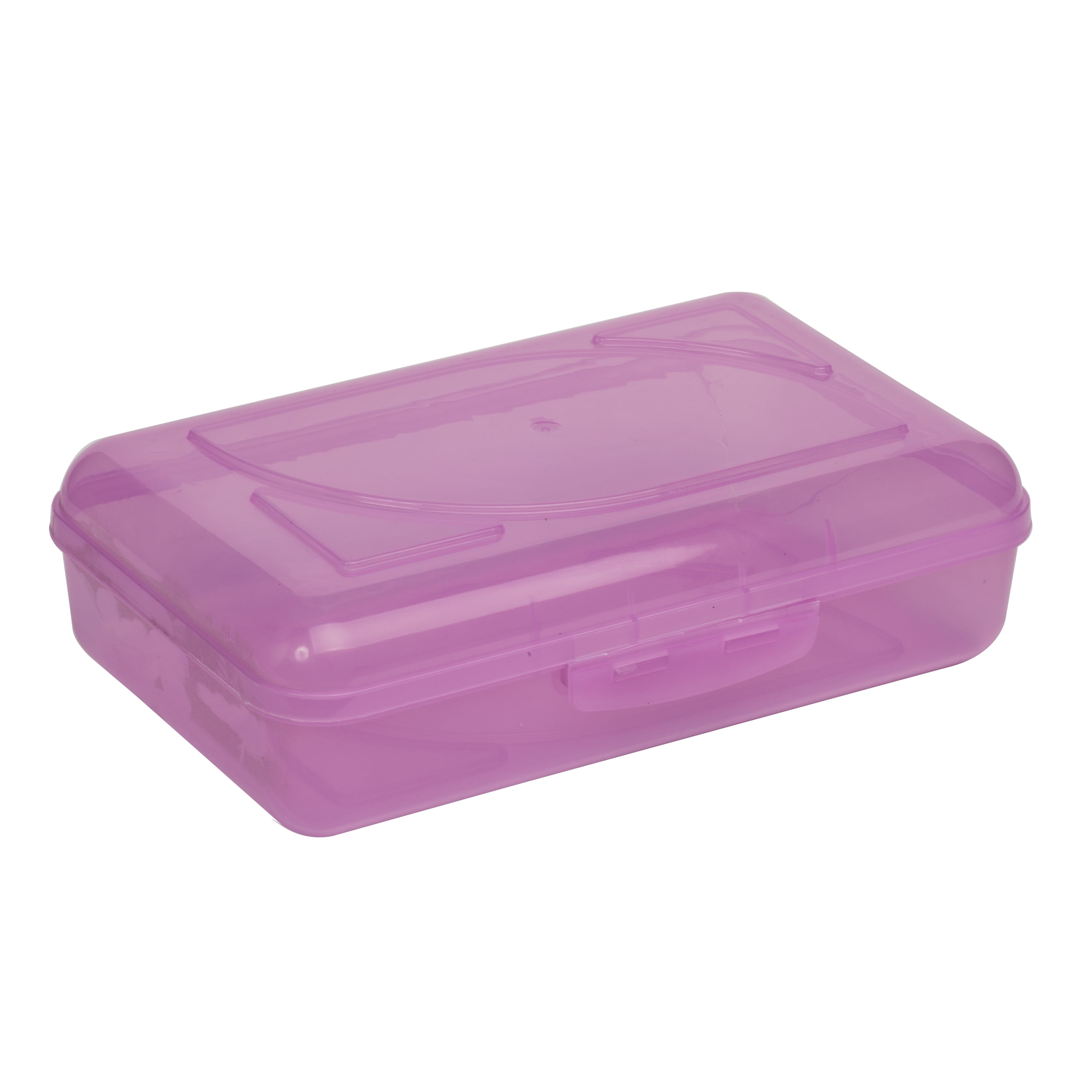 Cra-Z-Art Plastic School Box, 2-3/16”H x 5-3/16”W x 8”D, Clear