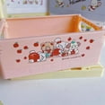Ins Sanrio Kuromi Cinnamoroll Desktop Plastic Storage Baskets Organizer