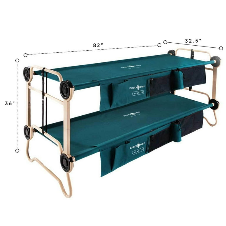 CAM-O-BUNK DISC-O-BED L グリーン ベット キャンプ 美品 Disc-O-Bed Portable Twin Adult Folding Camping Cot, Large