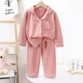 thumbnail image 3 of Pijamas de terciopelo para niños y niñas, cárdigan de otoño e invierno, conjunto de dos piezas de manga larga, ropa de hogar para otoño e invierno para niños y niñas, 3 of 5