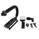 thumbnail image 1 of Handheld Video Camera Stabilizer with LED Light Microphone Portable U Shape Camera Stabilizer, 1 of 4