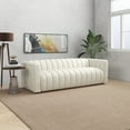 thumbnail image 3 of Montclair Mid Century Modern Luxury French Boucle Fabric Cream Couch, 3 of 4