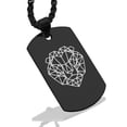 thumbnail image 1 of Stainless Steel Geometric Polygon Lion Animal Dog Tag Pendant Necklace, 1 of 3