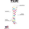 thumbnail image 3 of TCK Krazisox Neon Dots Knee High Socks - White, 3 of 4