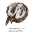 thumbnail image 2 of 3 Sets Easter Simulation Birds Fake Birds Breeding Nest Decorations (Coffee), 2 of 7