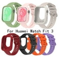 thumbnail image 2 of Watchband For Huawei Watch Fit 3 Strap SmartWatch Wristbands Bracelet For Huawei Fit 3 Band Silicone band With Case Accessories Gray, 2 of 6