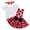 White + Red - Fly Sleeve, variant on IBTOM CASTLE Baby Girls Polka Dots Tutu Costume Ruffle Short Sleeve Romper with Dot Strap Dress and Headband Princess 1st Birthday Halloween Christmas Party Dress up