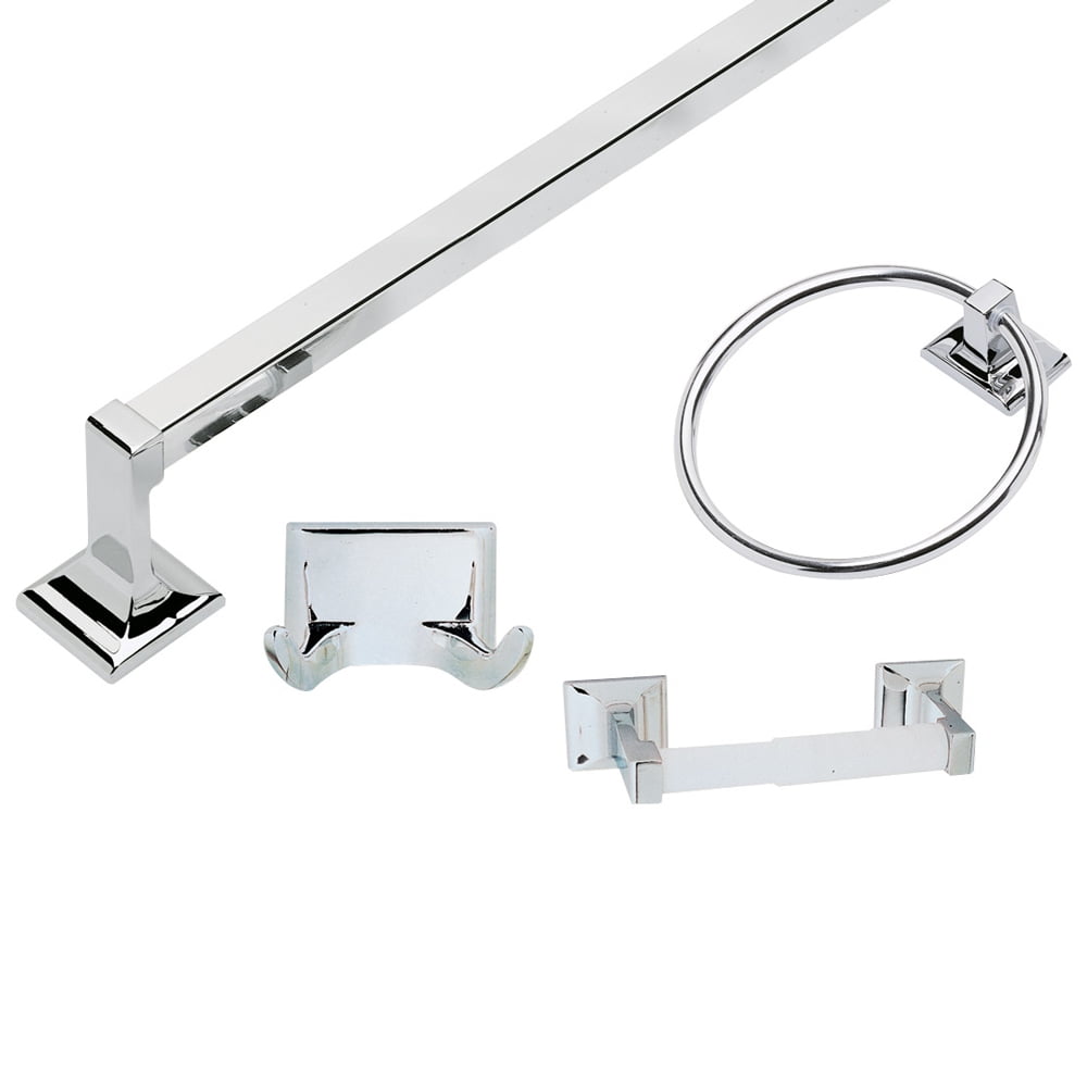Design House Millbridge 4Piece Bathroom Hardware Kit in Polished