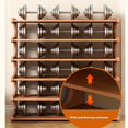 thumbnail image 4 of Lincordor Wooden Shoe Rack for Entryway, 18-25 Pair Large Capacity Storage Rack, Solid Wood Narrow Storage Rack for Hallway, Can be Used as Bookshelf and Plant Rack, 4 of 7
