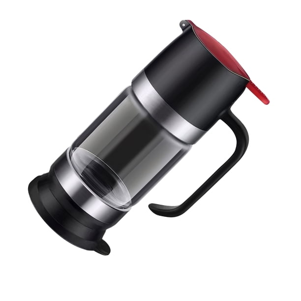 Wosthever Dispensador de miel de fácil recarga con tapas extraíbles, dispensador de miel sin goteo, tarros de miel con cucharón Cocina y Comedor negro
