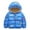 Blue, variant on Godderr Kids Baby Girls Boys Winter Warm Coat Fleece Outerwear,1-7Y Toddler Short Printing Cotton Jacket Bear Ear Hooded Thick Jacket