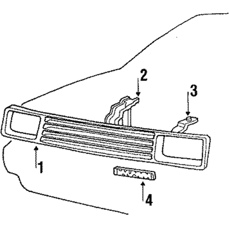 Genuine OE Hyundai Reinforcement - 86380-21050