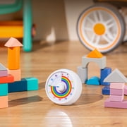 Visual Timer for Kids, 60-Minute Countdown for Classroom Office Kitchen, Desk Timer Kids Time Management Tools with Silent Operation, Pomodoro Timer Rainbow Pattern