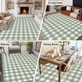 thumbnail image 4 of Area Rug 5'x7', Sage Green Buffalo Plaid Non-slip Runner Rug Carpet for Bedside, Farmhouse Green White Checkered Washable Outdoor Indoor Area Rugs Mat for Entryway/Living Room/Bedroom/Kitchen/Office, 4 of 9