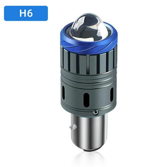 Motorcycle led headlight accessories lens bulb dual color H4 H6 BA20D
