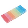thumbnail image 3 of 2 Pcs Detachable Medicine Chest 7 Days 21 Compartments Colorful Pills Storage Box Portable Plastic Box, 3 of 8