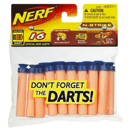 NERF Suction Darts, 16pk