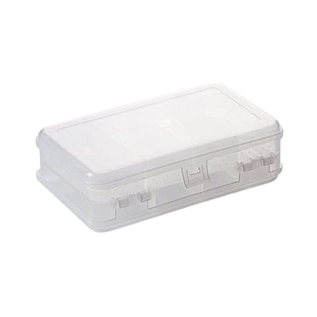 Jewelry Organizer Box Double Compartment Portable Jewelry Box Plastic Transparent Earrings Storage Box Durable Organizer 10 Grid Mini Storage Boxplastic Storage Box