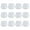 White, variant on 12pcs Spring Cord Locks Plastic Rope End Double Holes Toggle Stoppers Sliders Rope Clip Fastener Metal Black