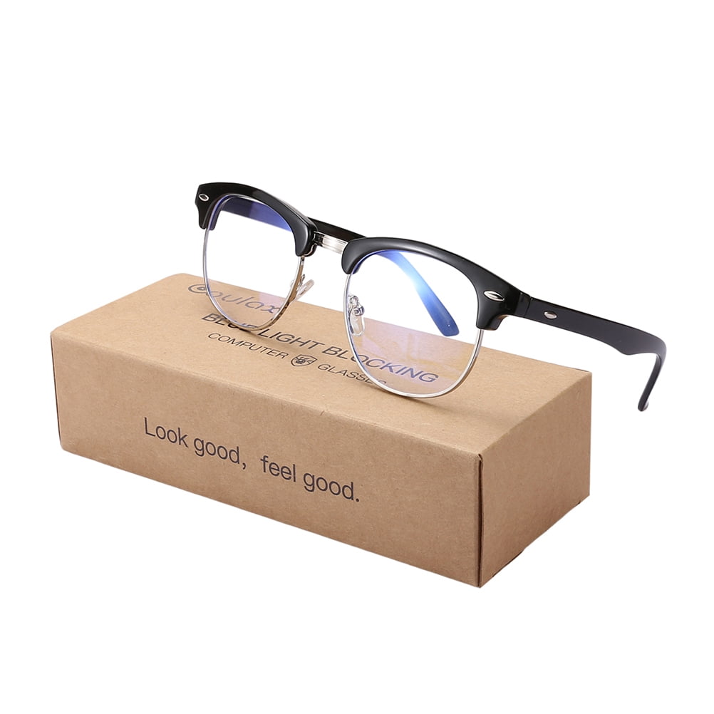 Ozs Anti BLU-RAY Glasses Blue Light Blocking Glasses Anti Eyestrain Glasses for Women Men, Size: One size, Silver