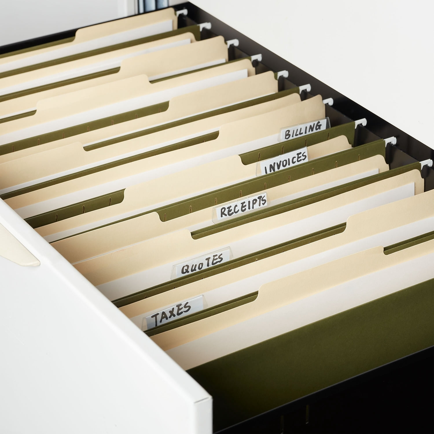 Staples Hanging File Folders 2" Expansion Legal Size Standard Green 25/BX TR117523/117523