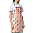 thumbnail image 3 of ZNDUO Cartoon Pepper Pattern Apron, Adjustable Bib Soft Chef Aprons, 3 of 8
